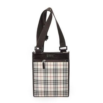 Burberry Pre-owned Womens Small Flat Crossbody Shoulder Bag - Beige - One Size