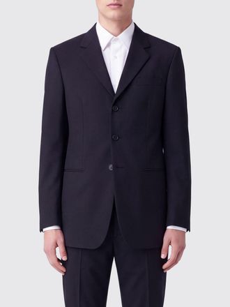 Jil Sander Blazer monopetto in lana vergine e mohair con rever