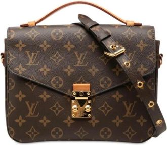 Louis Vuitton Pre-owned Pochette Metis - Dames - Vintage Handtas - Bruin - ONE Size - Leer - Vintage