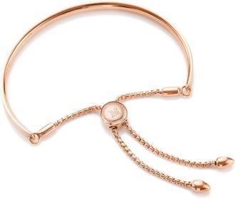 Monica Vinader Fiji Friendship Petite Chain Bracelet, Rose Gold Vermeil on Silver