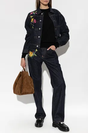 Kenzo Jeans Trousers, Womens, Navy Blue