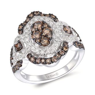 Le Vian Ladies Chocolate Scallops Rings set in 14K Vanilla Gold