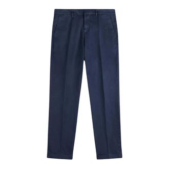 Fay Slim-fit Trousers, male, Blue, Size: W38 Capri Classico Fondo 18.5