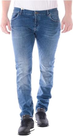 Daniele Alessandrini Jeans - Heren - Slim Fit Jeans - Blauw - W38 - Katoen - Jeans