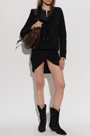 Isabel Marant Suely Tweed Blazer, Womens, Black