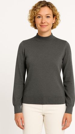 Only Strickpullover ONLY ONLBIRTHE O-NECK PULLOVER ZL KNT, Damen, Gr. XS, medium grau melange, Strick, Obermaterial: 50% Viskose, 27% Nylon, 23% Polyester,