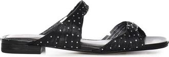 Michael Kors Slippers - Dames - Sandalen - Zwart - 36 1/2 EU - Polyester - Schoenen