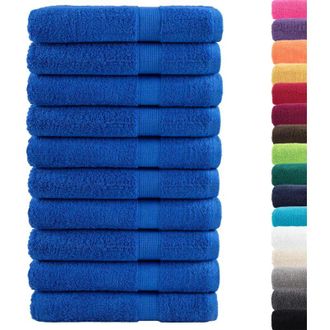 vidaXL Toallas De Sauna Solund 10 Unidades Azul 80x200 Cm 600 Gsm Vidaxl