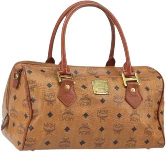 MCM Pre-owned Handbags, female, Brown, Size: ONE SIZE Pre-owned Plastic Handbag