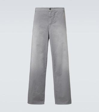 Miu Miu Cotton twill wide-leg pants