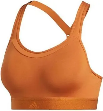 adidas (WMNS) adidas Stronger For It Racer Bra Asia Sizing Brown EA3388