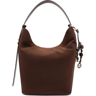 Arezzo Large Simone Suede Hobo Bag in New Cocoa/New Cocoa at Nordstrom