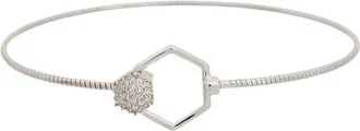 Meshmerise 18K Plated 0.10 Ct. Tw. Diamond Bangle Bracelet
