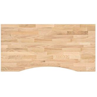 vidaXL Vidaxl - Tablero Escritorio Rectangular Madera Maciza Roble Sin Tratar