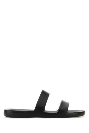 サンダル・ミュール THE ROW Women Sandals F1588GRO BLK BLACK The Row Soft Knot sandals for Women - Black in Qatar | Level