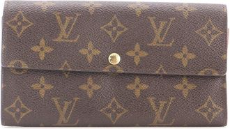 Louis Vuitton Brown Monogram Canvas Sarah Wallet (Authentic Pre-Loved)