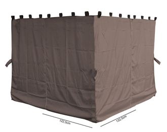 Quick-Star Quick-star - 4 Seitenteile F&uuml;r Pavillon Paris 3x3m Seitenwand Taupe