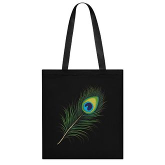 Generic Peacock Feather Womens Tote Casual Shopping Bag Lightweight Shoulder Bags Hobos Handbag for Work Travel Daily 35x40cm