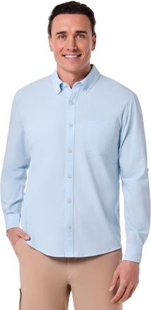 Coolibar Mens Aricia Long Sleeve Shirt, UPF 50+ Sun Protection in Light Blue at Nordstrom, Size Xx-Large