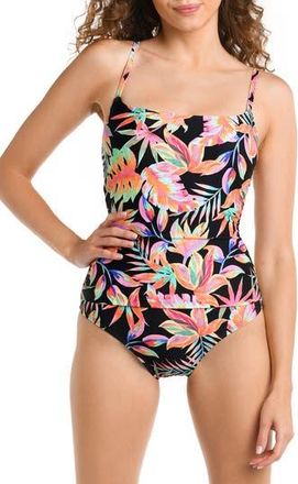 La Blanca Best Escape One-Piece Swimsuit in Black at Nordstrom Rack, Size 16