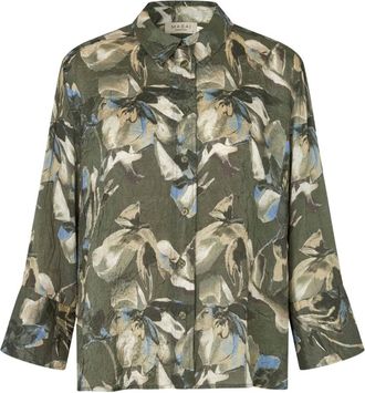 Masai Dames, Blouses & Shirts, Groen, Maat: XS Viscose