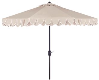 Safavieh Sombrilla de metal beige/blanco