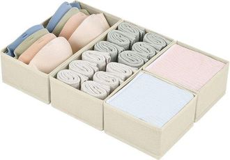 OEM Organizador De Cajones - Juego De 4 Organizadores De Armario - Negro