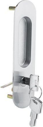 OEM Cerradura De Embutir Con Pestillo Y Manija Para Puerta Corrediza De Ba&ntilde;o (acero Inoxidable)