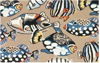 The Rug Market Pattern Fish Toss 24x36in Doormat