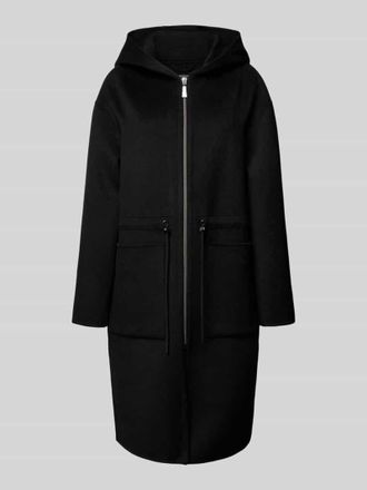Comma Mantel mit Kapuze in Black, Gr&ouml;&szlig;e XS