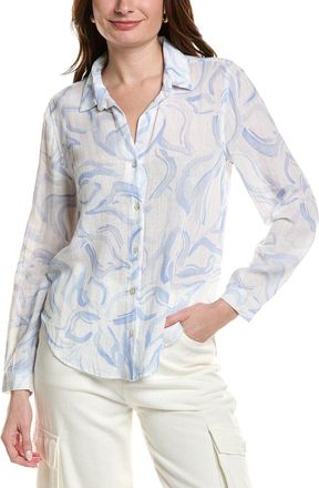 Bella Dahl Classic Button Down Linen-Blend Shirt
