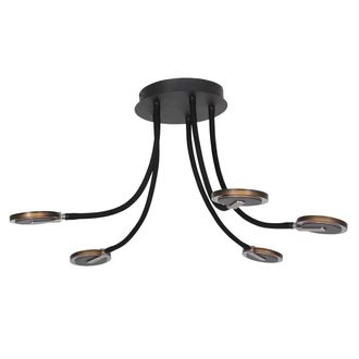 Steinhauer Steinhauer - Plaf&oacute;n - Turound - Negro - Metal - &Oslash; 92cm - Led