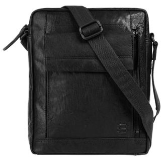 Spikes & Sparrow Umh&auml;ngetasche SPIKES & SPARROW, Damen, Gr. B/H/T: 24cm x 30cm x 6cm onesize, schwarz, Leder, leicht gl&auml;nzend, unifarben, Taschen Umh&auml;ngetasche, echt L