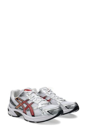 Asics GEL-1130 Sneaker in White/Red Snapper at Nordstrom, Size 5.5 Womens
