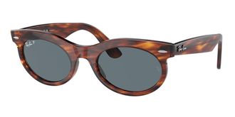 Ray-Ban RB2242F Wayfarer Oval Asian Fit Polarized 954/3R Mens Sunglasses Tortoiseshell Size 53