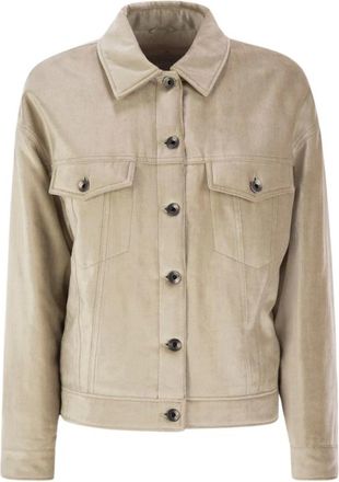 Brunello Cucinelli Giacca leggera - - Jackets - Donna - Beige - M