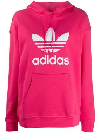 adidas Hoodie met logoprint - Roze