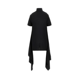Alaia Viscose asymmetrical mini dress Woman 36