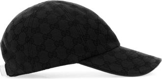 Gucci Womens Cap Gg Fabric Baseball Black