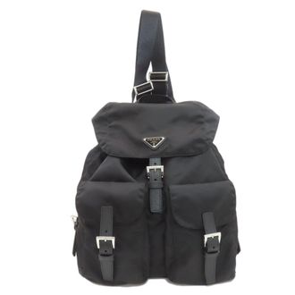 Prada Black Nylon Backpack (Pre-Owned)