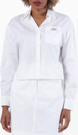 Versace Barocco Jacquard Cropped Shirt