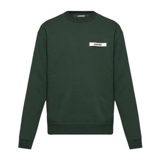 Jacquemus Sweatshirts, male, Green, Size: 2XL The Gros Grain Sweatshirt
