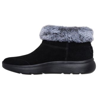 Skechers Womens On-The-Go Encore Snow-Capped Boots, Black/Gray Suede, 5.5 UK