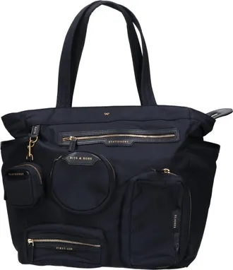 Anya Hindmarch Black Nylon Tote Bag (Pre-Owned)