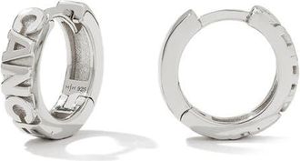 Made by Mary Zodiac Sign Hoop Earrings in Silver at Nordstrom