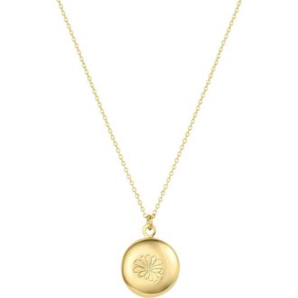 Set & Stones Ruby Birth Flower Necklace in Gold /April at Nordstrom