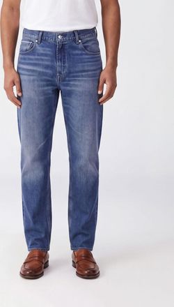 7 For All Mankind Jeans Modern Straight in denim di puro cotone a gamba dritta