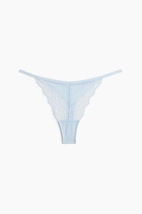 H&M 3er-Pack Tangas aus Spitze - Blue