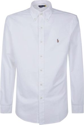 Polo Ralph Lauren Lange Mouw Sportshirt - Heren - Zakelijke Overhemden - Wit - S - Overhemden
