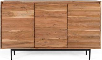 Giner&Colomer Aparador fabricado en madera maciza de acacia con baldas interiores